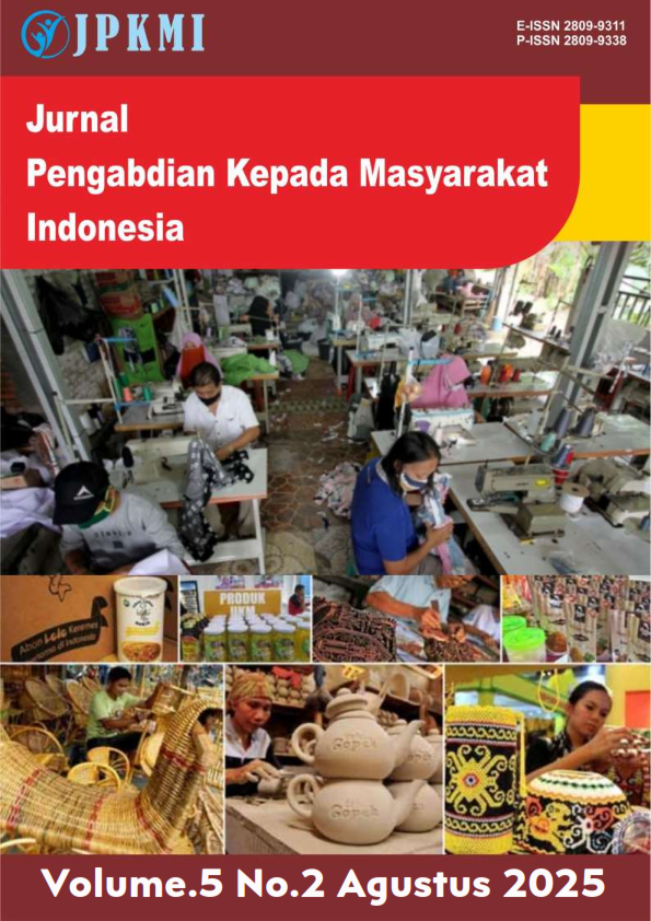 					View Vol. 5 No. 2 (2025): Agustus: Jurnal Pengabdian Kepada Masyarakat Indonesia (JPKMI)
				